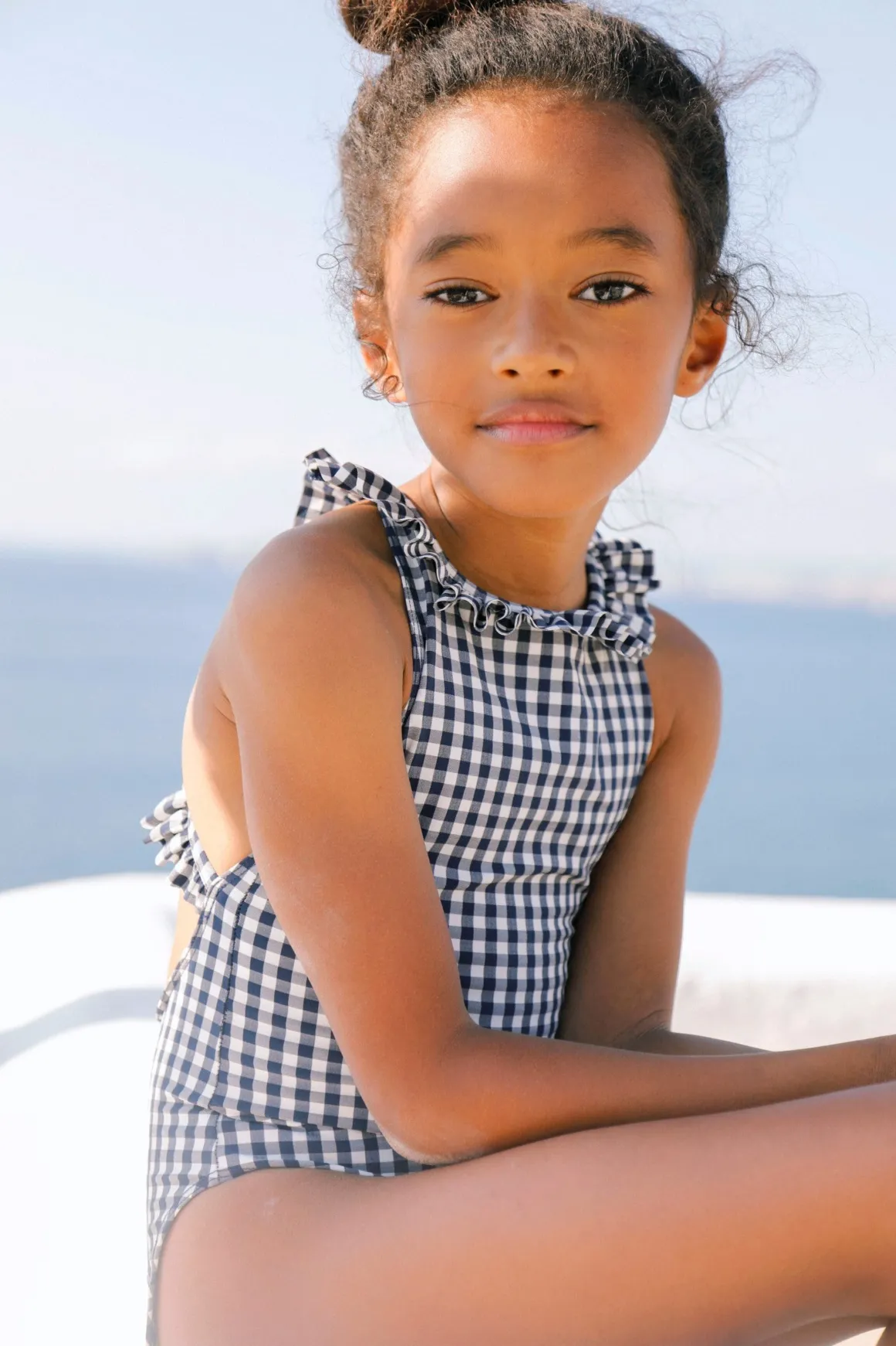 ALBA One Piece Swimwear | Vichy Blue