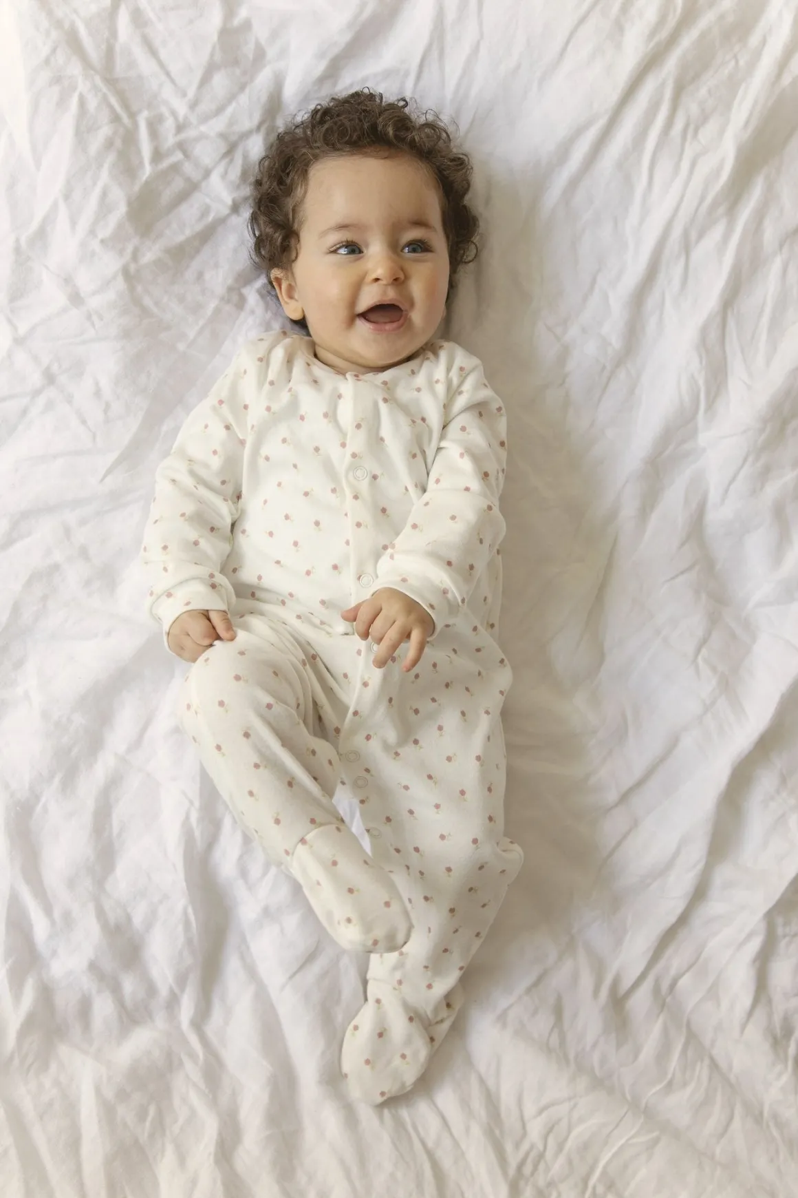 Baby Bodysuit in English Bud by Sleepy Doe