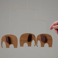 Baby Elephants 3, Mini Wood Mobile