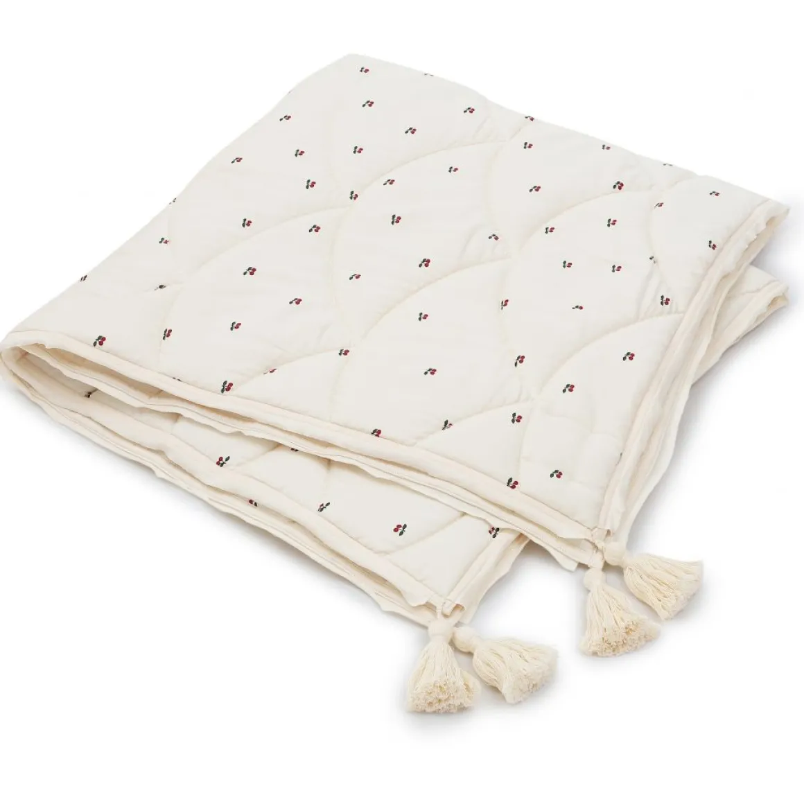 Baby Quilt with Tassels | Cherry