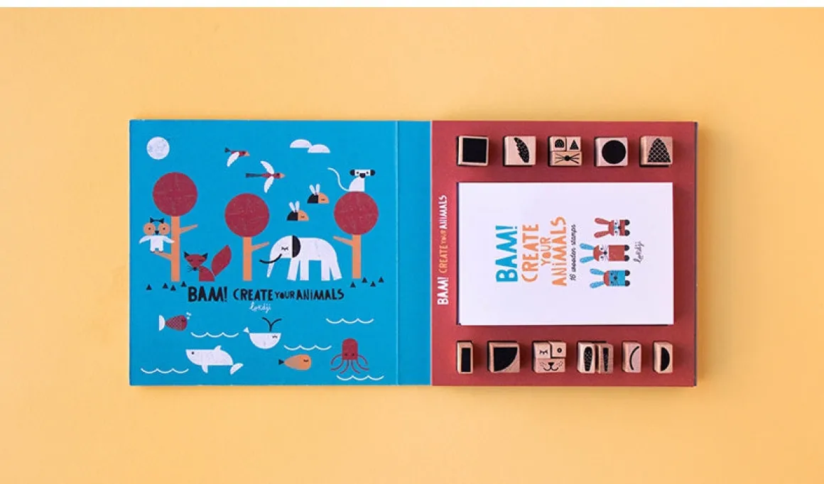 Bam! Animals Stamps Set