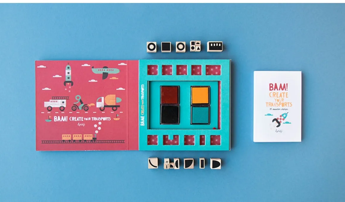 Bam! Transports Stamps Set