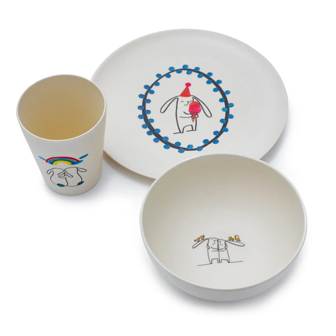Bamboo Dinner Set | Bunny