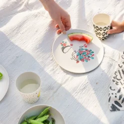 Bamboo Plate | Secret Flowers