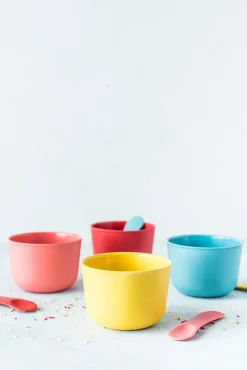 Bamboo Retro Ice Cream Set | Coral, Lagoon, Lemon, Tomato