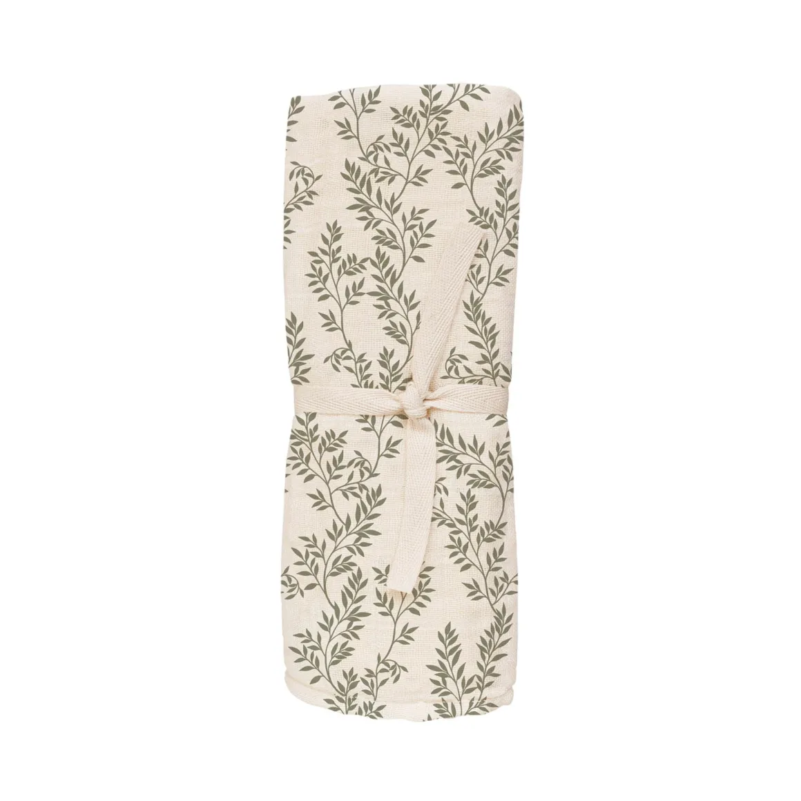 Bay Leaves Print Muslin Swaddle Blanket