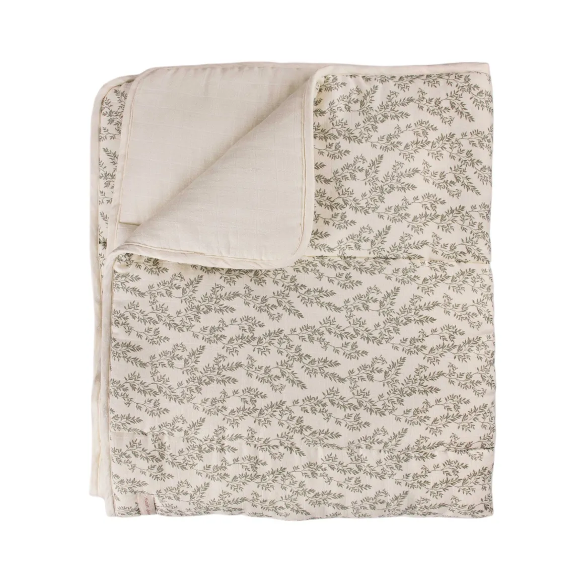 Bay Leaves Quilted Blanket | 120 x 100 cm