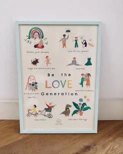 “Be the Love Generation” Poster by Garcon Milano