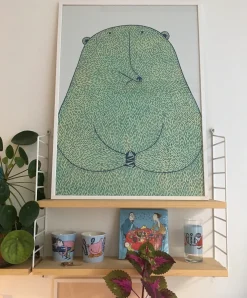 Bear Poster by Mia Nilsson