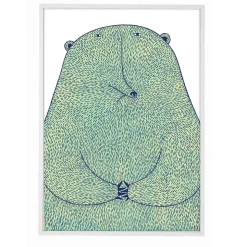Bear Poster by Mia Nilsson