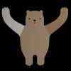 Bear Wall Hook in Brown by Tresxics