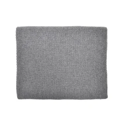 Big Bou Blanket in Dark Grey Melanged by Rose in April