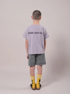 Big Smile Lilas Organic Cotton Short Sleeve T-shirt