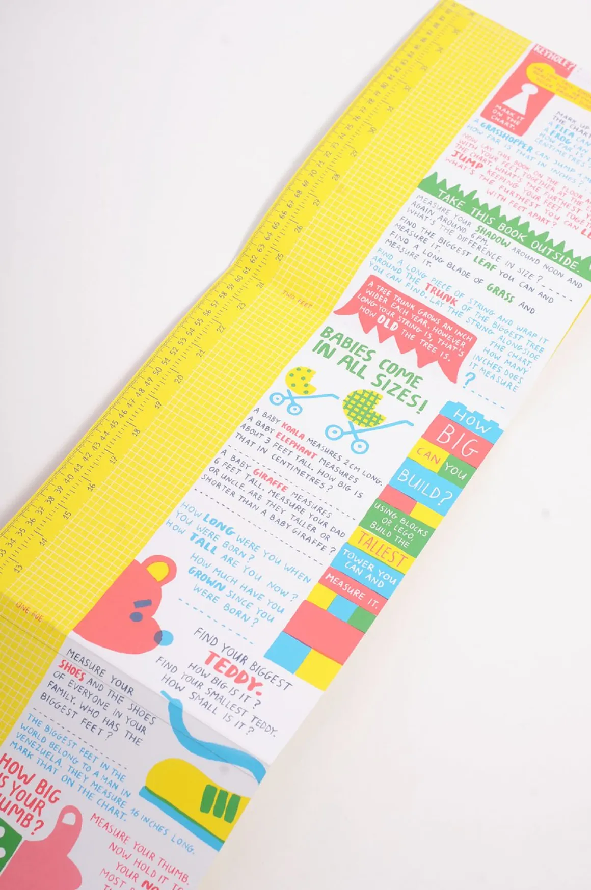 Bigger - A Foldout Measuring Activity Book