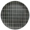 Black Grid Bamboo Plate