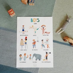 ‘Boys Can’ Poster by Garcon Milano