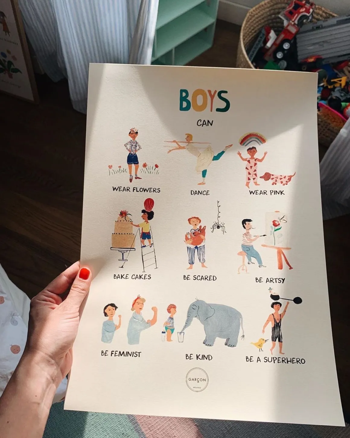 ‘Boys Can’ Poster by Garcon Milano