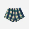 Checkered Organic Cotton Shorts