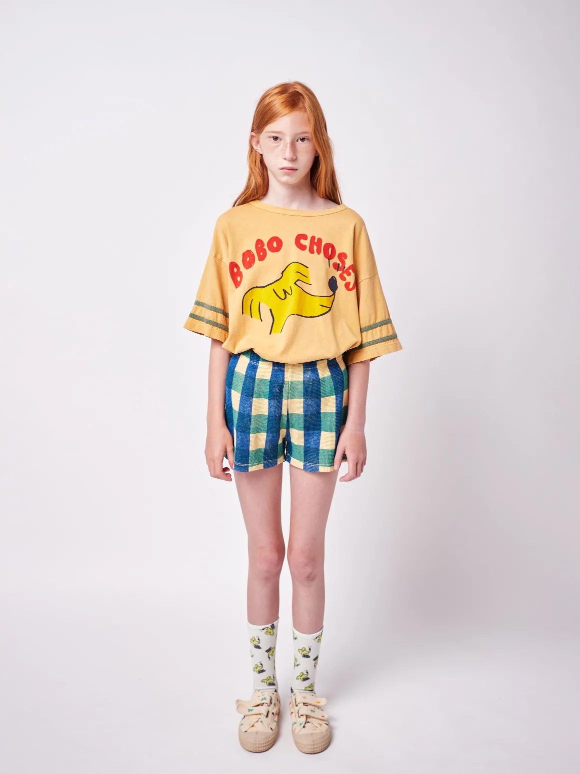 Checkered Organic Cotton Shorts