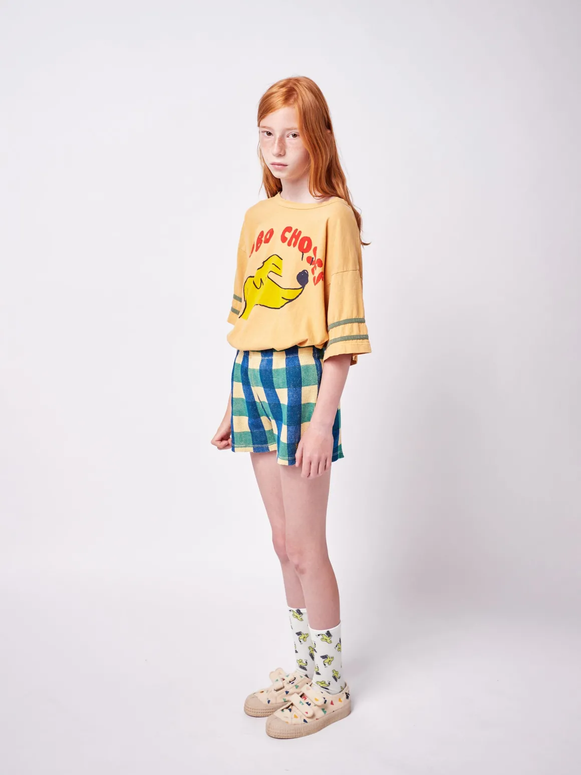 Checkered Organic Cotton Shorts