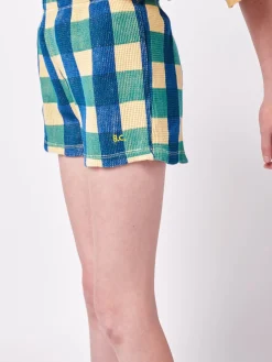 Checkered Organic Cotton Shorts