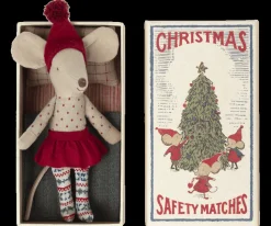 Christmas Mouse in Matchbox - Big Sister
