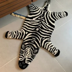 Chubby Zebra Wool Rug small