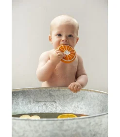 Clementino the Orange 100% Natural Rubber Teether by Oli & Carol