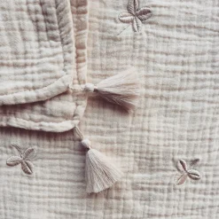 Clover Embroidered Baby Blanket