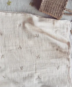 Clover Embroidered Baby Blanket