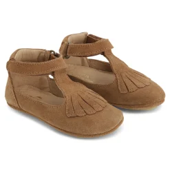Coco Suede Footies | Cognac