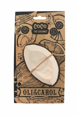 Coco the Coconut 100% Natural Rubber Teether by Oli & Carol