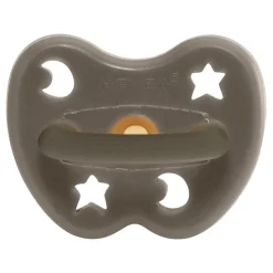 Colourful Pacifier 3-36 mth - Round in Shiitake Grey