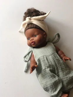 Cotton Gauze Bodysuit for Minikane x Gordis 34cm Dolls | Light Green