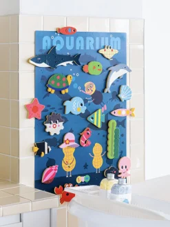 Creative Play Bath Stickers & Poster Set | Aquarium