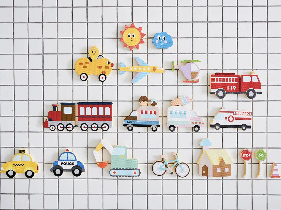 Creative Play Bath Stickers & Poster Set | Cars