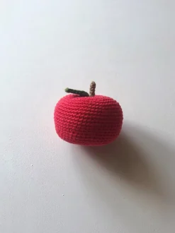 Crochet Fruit Rattle | Apple