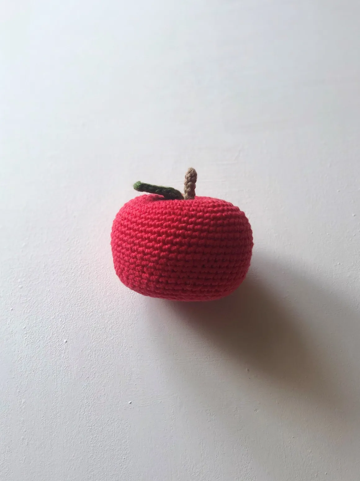 Crochet Fruit Rattle | Apple
