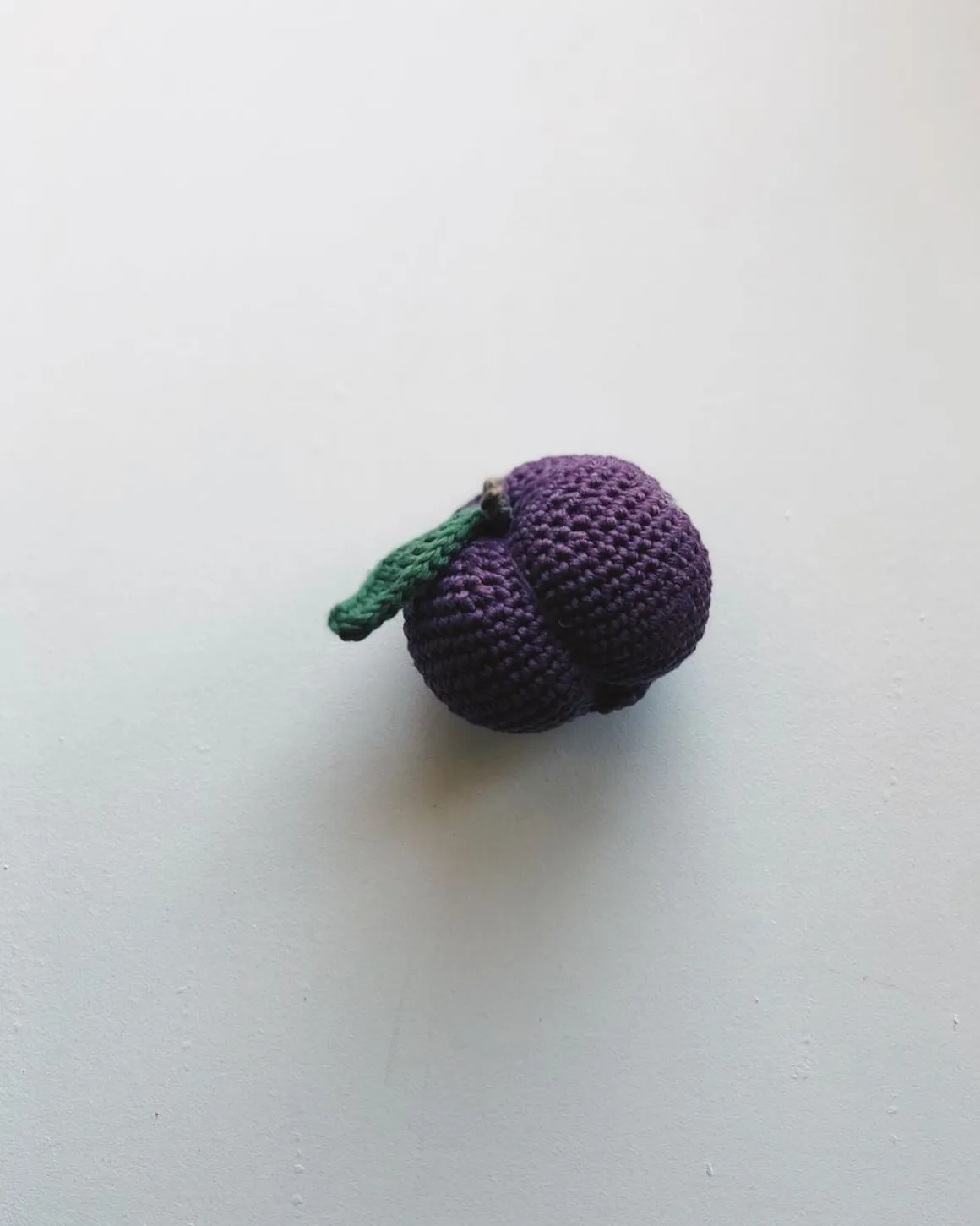 Crochet Fruit Rattle | Plum