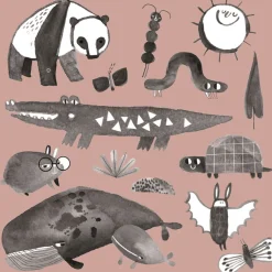 Crocodile and Friends Tattoo Set