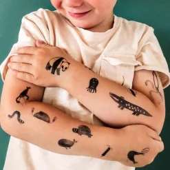 Crocodile and Friends Tattoo Set