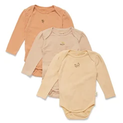 CUE 3 Pack Embroidery Bodysuit | Peach, Moonlight & Mandarin