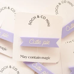 Cutie Pie Acrylic Hair Clip | Parma Violet