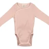 Double Ribbed Cotton Bodysuit | Blush