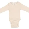 Double Ribbed Cotton Bodysuit | Milk