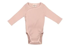 Double Ribbed Cotton Bodysuit | Blush