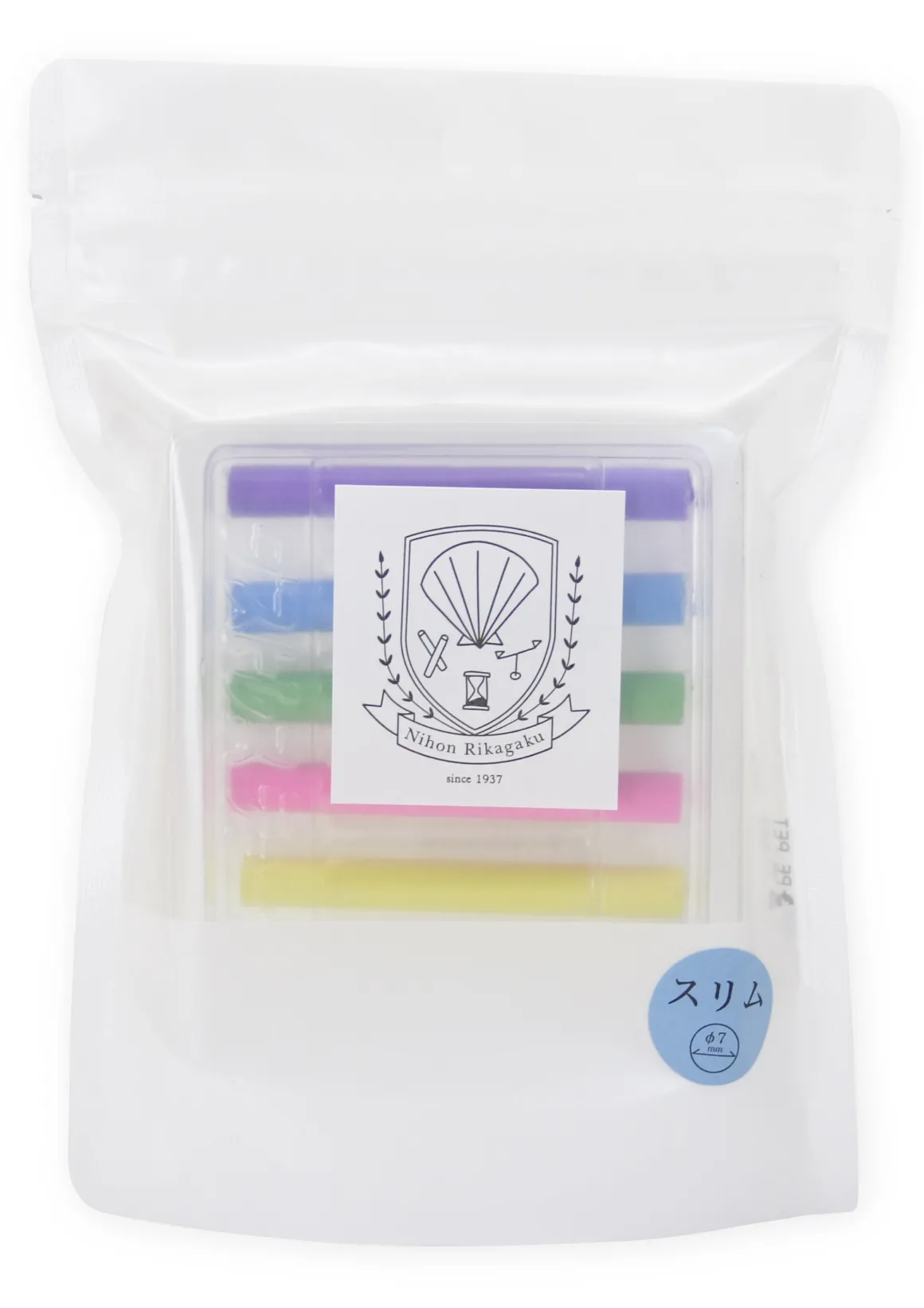 Dustless Chalk Slim Set of 6 Colours by Kitpas