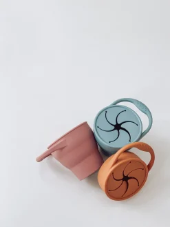 Dusty Rose Silicone Snackie Cup
