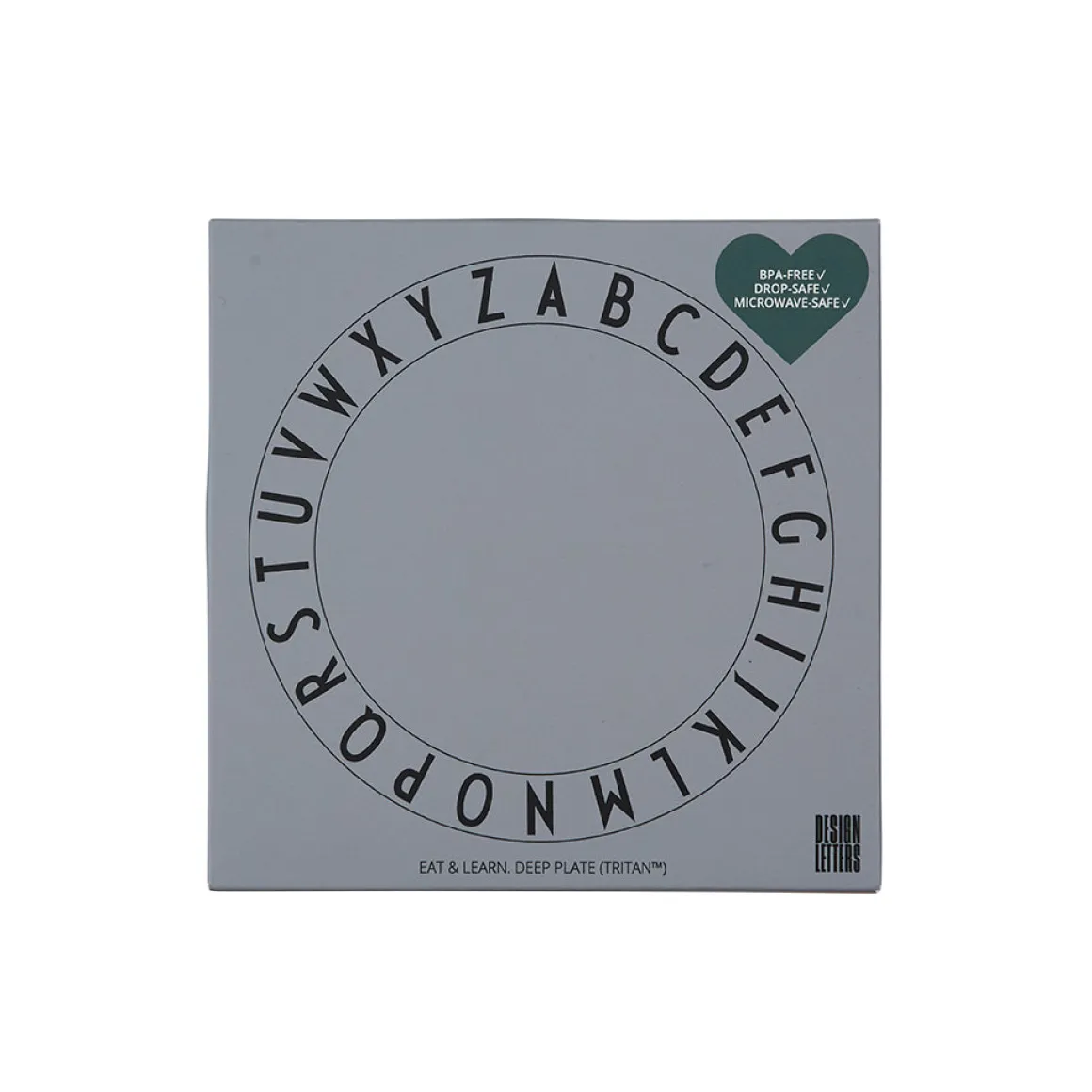 Eat & Learn Tritan Deep Plate | Grey