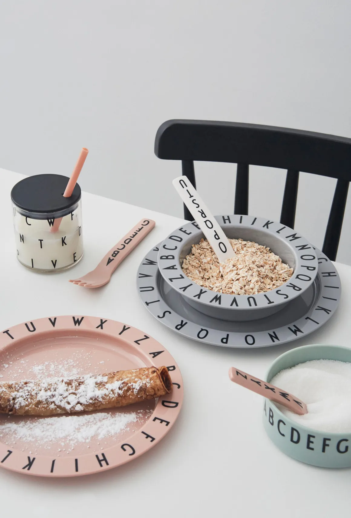 Eat & Learn Tritan Deep Plate | Grey